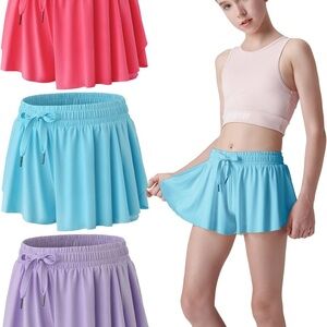 Pack of 4 flowy athletic shorts